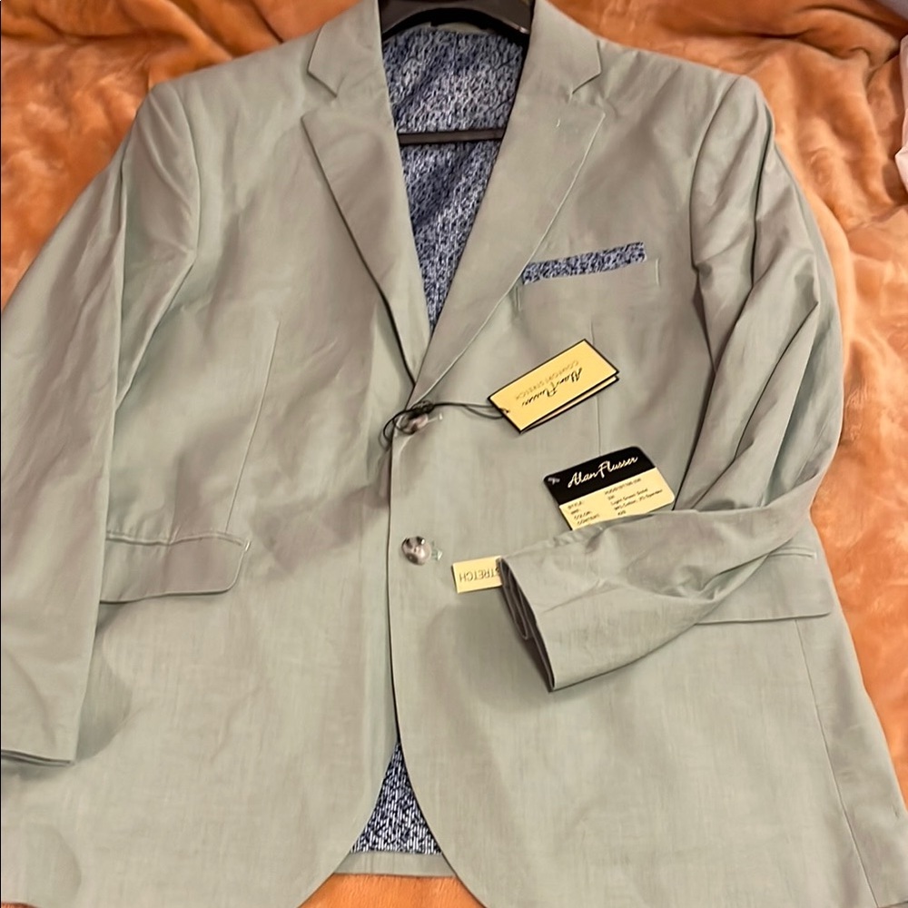 Alan Flusser Light Gre Men's Blazer